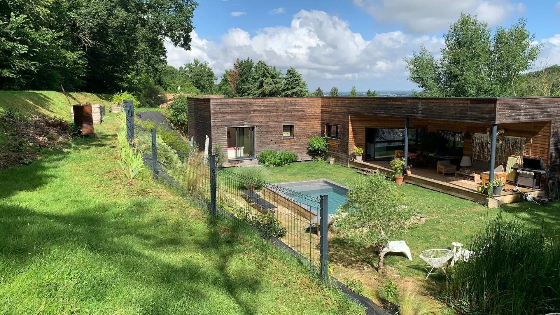 Villa Maison En Bois Au Calme Piscine Corbarieu France